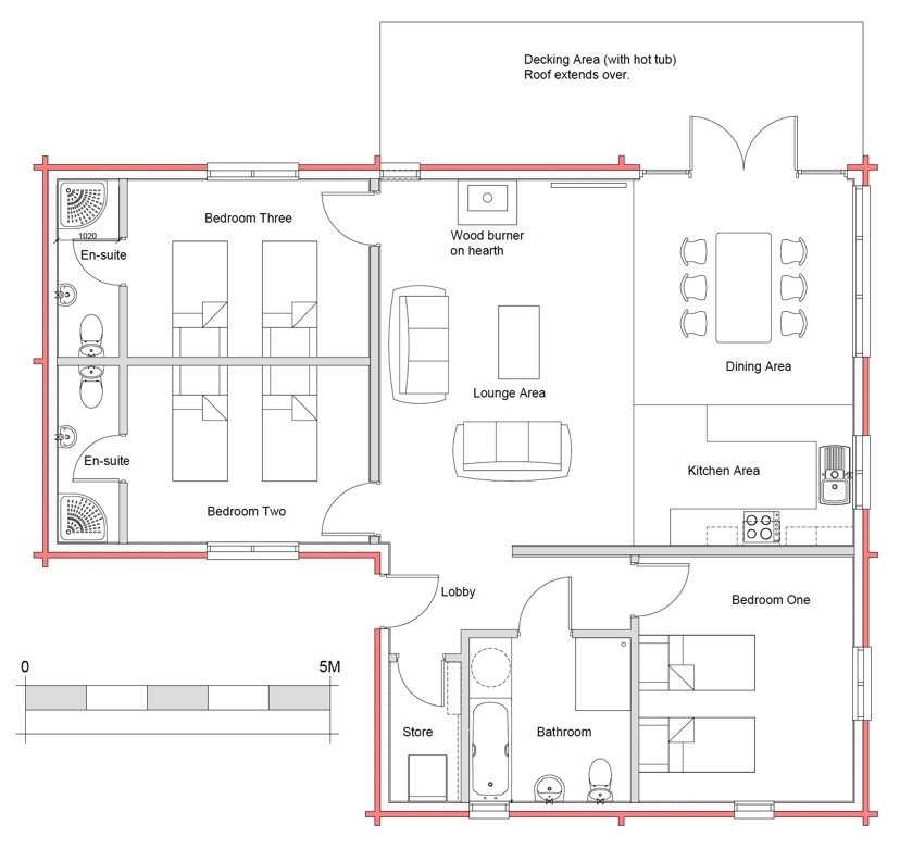 Floor plans for new lodges